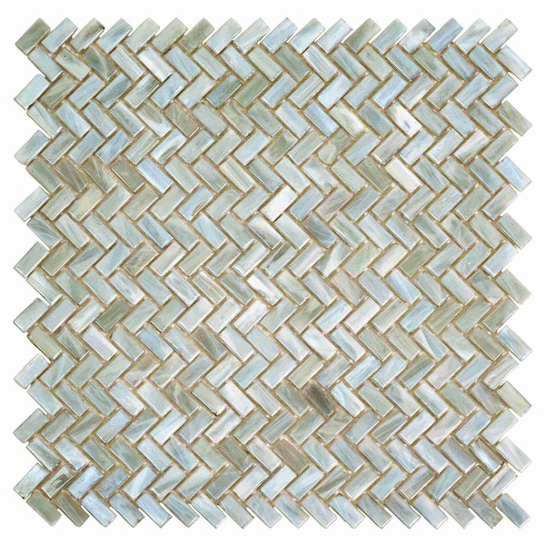 Apollo Tile Beige 11.8 in x 11.9 in Glass Glossy Floor and Wall Mosaic Tile 9.75 sqft/case, 10PK APLAHB8801A - main
