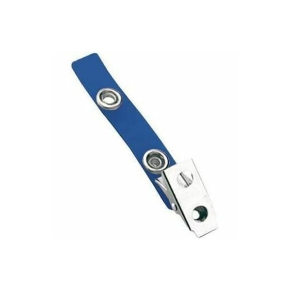 Brady 2-Hole Clip with Strap - Steel - 500 / Bag - Blue 2105-2002 - main