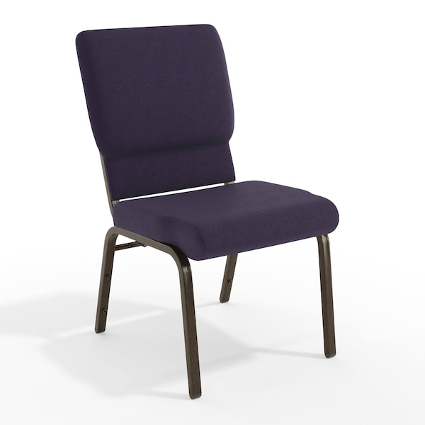 Flash Furniture Purple Fabric Church Chair, PK4 4-FD-CH02185-GV-ROY-GG - main