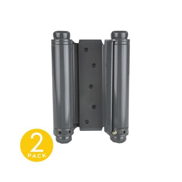 Trans Atlantic Co. 5 in. Double Acting Barrel Spring Square Corner Door Hinge with Fixed Pin - Pack of 2 DH-TAN5005-USP - main