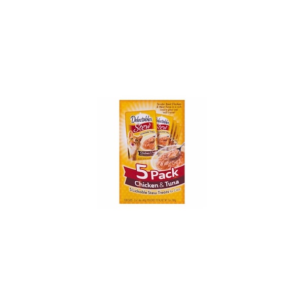 Hartz Mountain Corporaton Lickable Stew Treats for Cats, Chicken & Tuna, 1.4 oz. Each, 5PK 15466 - main
