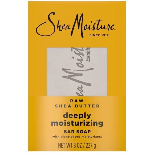 Shea Moisture Raw Shea Butter Bar Soap for Dry Skin, 8 Ounce, 4PK 764302232087 - main