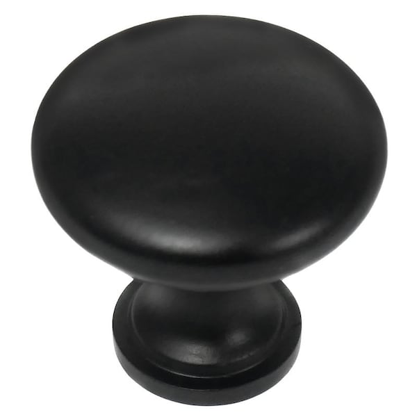 Laurey Nantucket Series Hollow Cabinet Knob, 1.2 in Projection, Steel, Matte 54620 - main