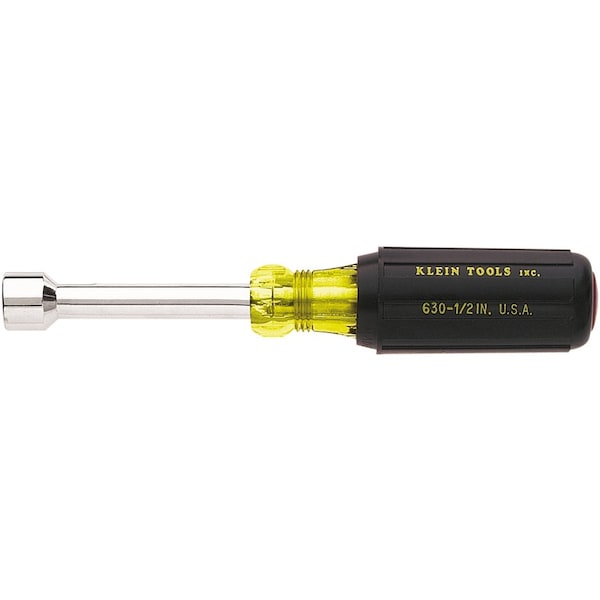 Klein Tools 1/4-Inch Nut Driver 3-Inch Shaft Cushion Grip 630-1/4 - main