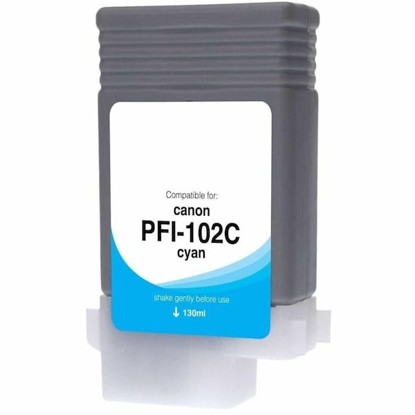Clover Imaging Group WF Non-OEM New Cyan Wide Format Ink Cartridge WCPFI102C - main