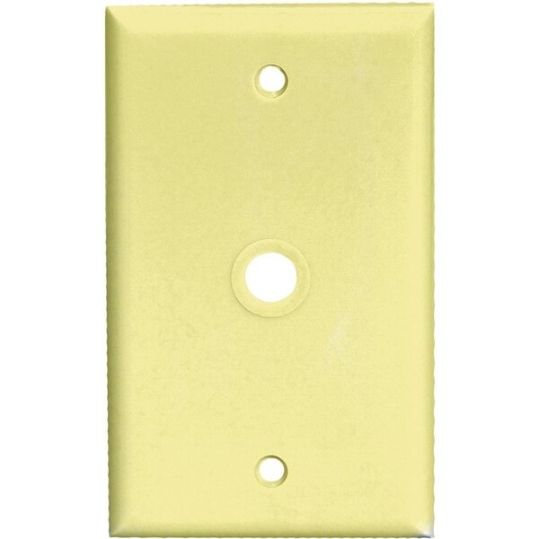 Eaton Wiring Devices 2128 Wallplate, 4-1/2 in L, 2-3/4 in W, 1 -Gang, Thermoset, Ivory, High-Gloss 2128V-BOX - main