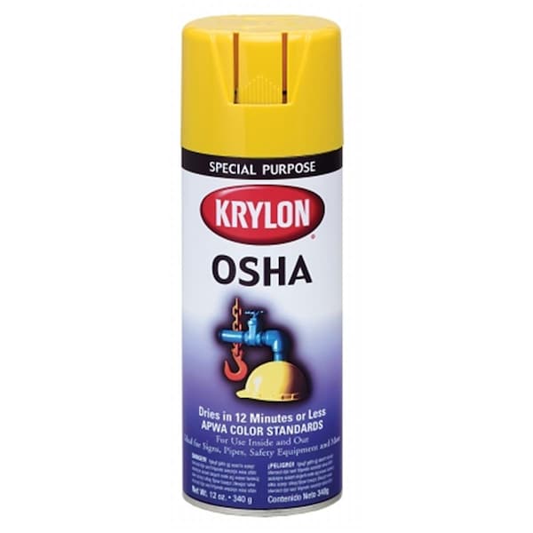 Safety First 1813 Safety Yellow OSHA Safety Spray Paint - Safety Yellow - 12 oz aerosol SA3542042 - main