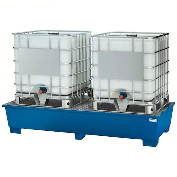 Denios Spill Pallet, 385 gal Spill Capacity, Not Applicable Drums, 10,000 lb Load Capacity, Steel K19-3123 - main