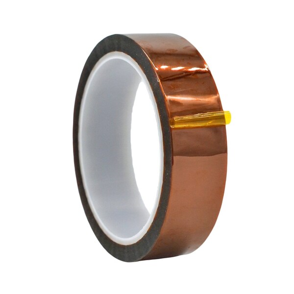 Wod Tape Kapton Tape for 3D Printers Will Thermoset, No Residue: 1in x 36yds, 36PK WOD PKT1-01000-36-36-AMB - main