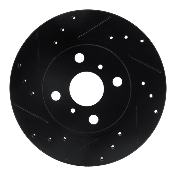 Dynamic Friction Co DFC Brake Rotor - Drilled and Slotted - Black 633-76032L - main