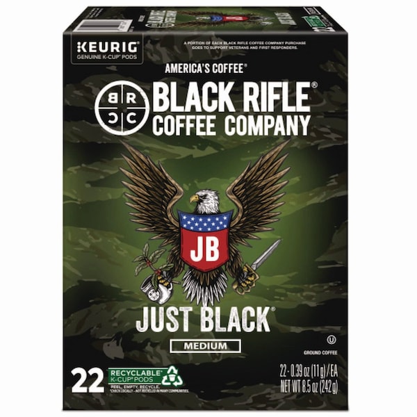 Black Rifle Coffee Co Just Black Coffee K-Cups, 22PK 5000384042 - main