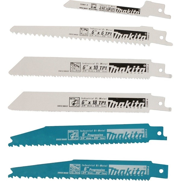 Makita Recipro Saw Blade Assortment Pack 6 pcs 723086-A-A - main