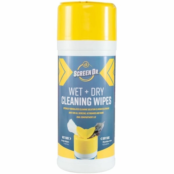 Allsop CLEANDR WET/DRY STREAK FREE CLEANING WIPES 70CT 40308 - main