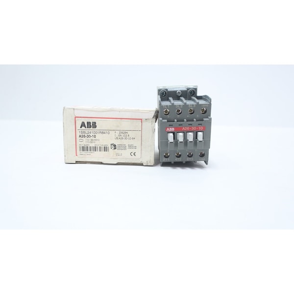 Abb AC CONTACTOR 45A 20HP 110-120V-AC A26-30-10 1SBL241001R8410 - main