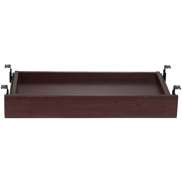 Lorell Mahogany Laminate Universal Center Drawer, 25.6"W x 15.1"D x 3.6"H 87524 - main