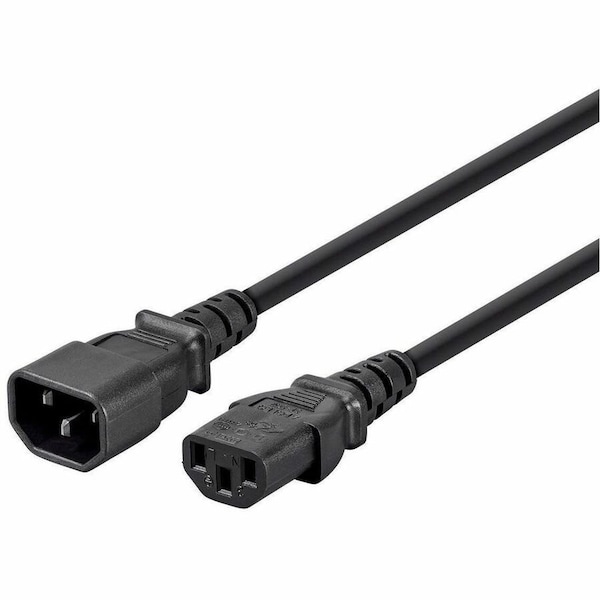 Monoprice Extension Cord Black_ 2ft 24191 - main