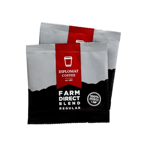 Diplomat Coffee Farm Direct Blend- 1 cup regular, 100cs, 100PK C-CF-FD-1R-100 - main