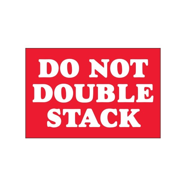 Bsc Preferred 2 x 3'' - ''Do Not Double Stack'' Labels, Style 2, 500PK DL1614 - main