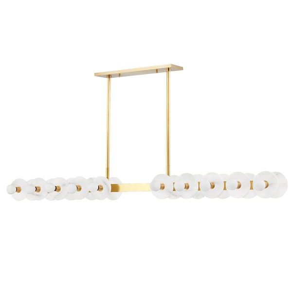 Hudson Valley Lighting Austen 20 Light Linear 59.5 In. Aged Brass 4260-AGB - main