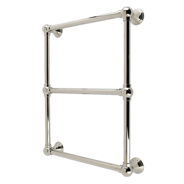 Kingston Brass 18" x 24" Brass Wall Mount 3-Tier Towel Rack, Polished Nickel DTC24183PN - main