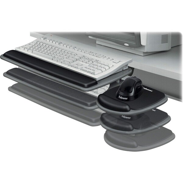 Fellowes Standard Keyboard Tray, Black FEL93841 - main