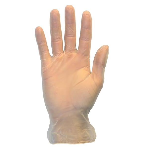 Safety Zone Vinyl Powdered 3 mil Gloves - Clear, Lrg - Case of 1000 GVDR-LG-1 - main