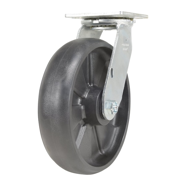 Vestil Glass Filled Nylon Swivel Caster 8 In. Diameter x 2 In. Width 1250 Lb. Capacity Black CST-VE-8X2GFN-S - main