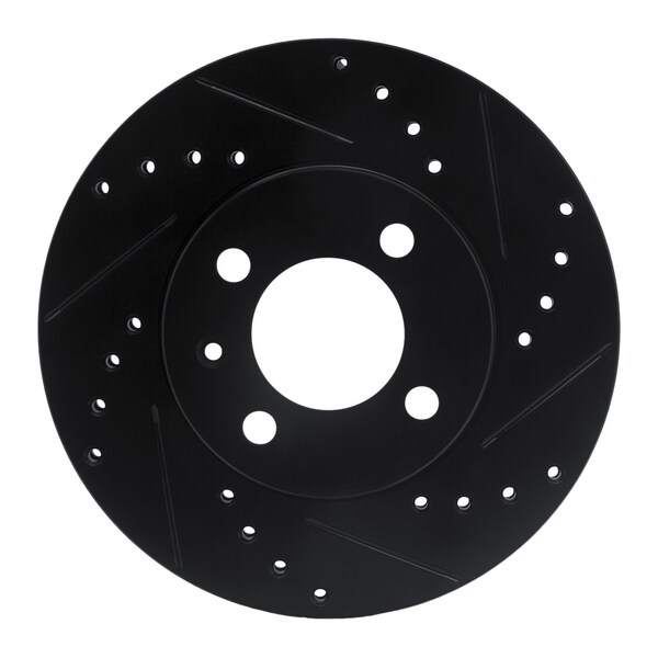 Dynamic Friction Co DFC Brake Rotor - Drilled and Slotted - Black 633-74006R - main