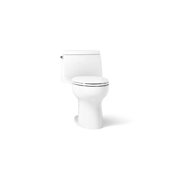 Kohler Santa Rosa One-piece compact elongated 1.6 gpf toilet with Revolution 360 swirl flushing technology 30811-0 - main