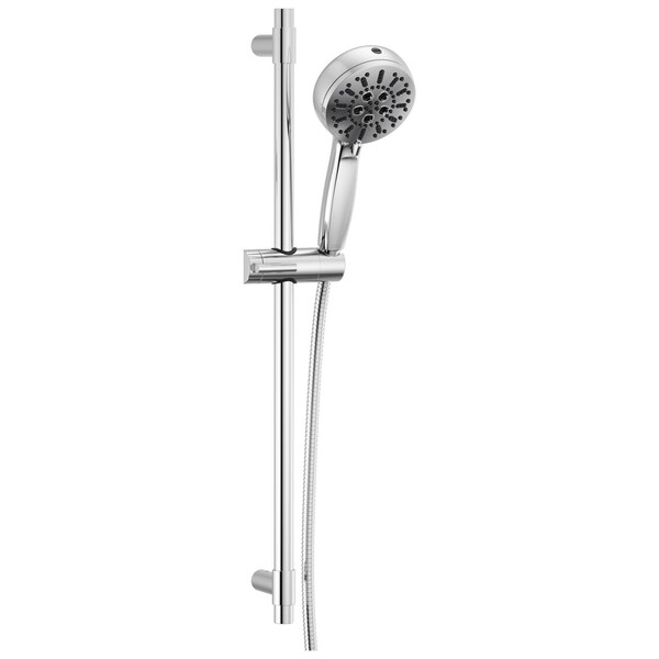 Delta Universal Showering Components 7-Setting Slide Bar Hand Shower With Cleaning Spray 51584-PR - main