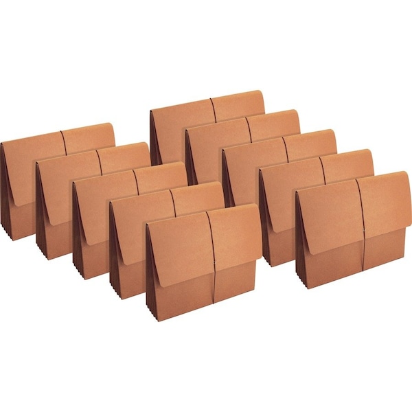 Business Source Letter Recycled File Wallet, Brown, 10PK BSN26575BX - main