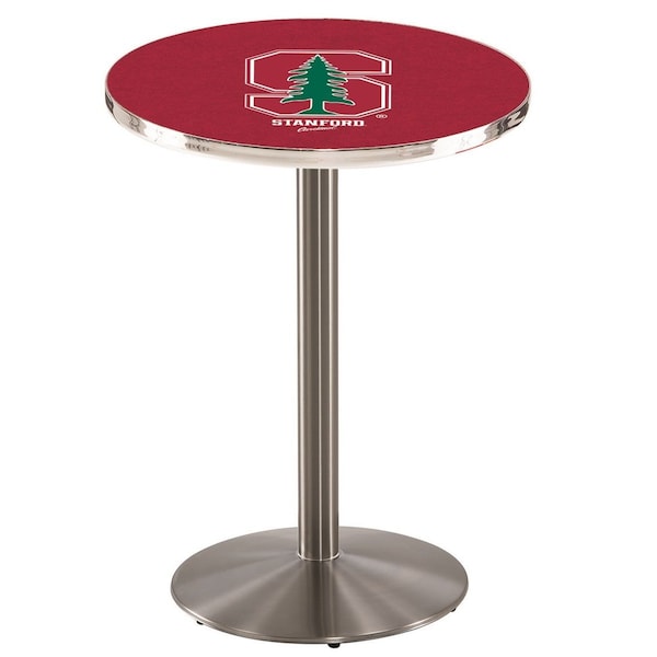 Holland Bar Stool Co 36" Stainless Steel Stanford Pub Table, 36" dia. Top L214S3636Stnfrd - main