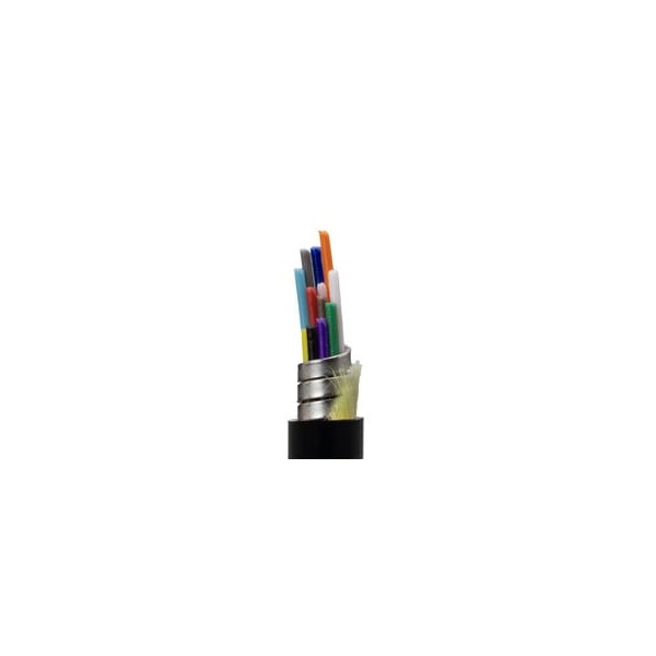 Cable Wholesale Armored Plenum 12 Strand Indoor/Outdoor Fiber Optic Distribution Cable, OS2 9/125 21F3-012NF - main
