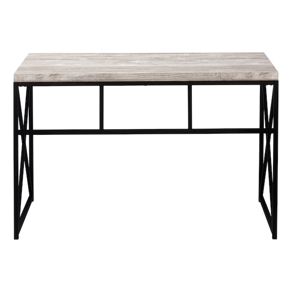 Homeroots 47" Taupe and Black Computer Desk 333549 - main