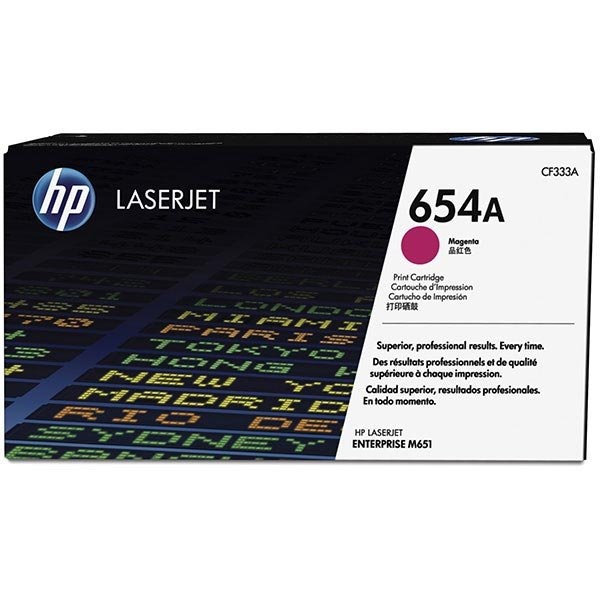 Hp 654A Magenta Original LaserJet Toner Cartridge, 15,000 Yield CF333A - main