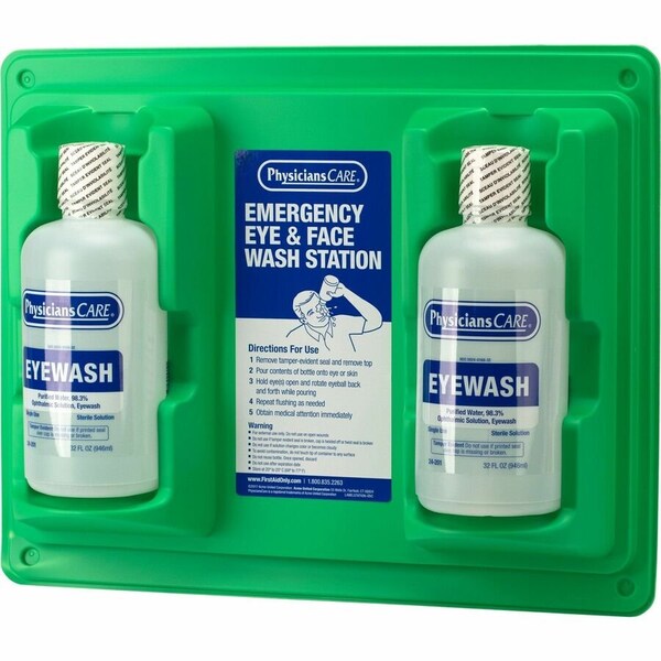 First Aid Only 2-Bottle Eye Wash Station 24-300 - main