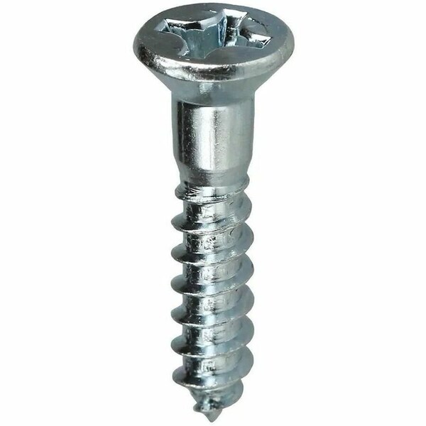 Dottie Wood Screw, #12, 1-1/2 in, Zinc Plated Carbon Steel Flat Head Phillips Drive, 100 PK PHFW12112 - main
