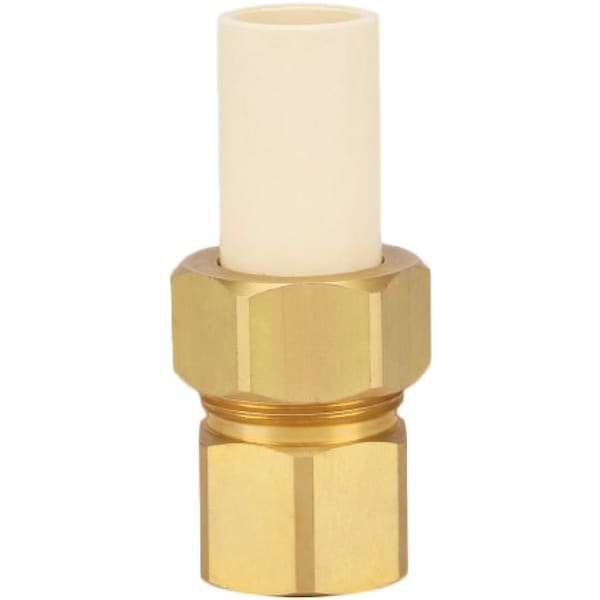 Homewerks 1/2'' Slip x 1/2'' FIP CPVC Transition Brass Union 545-12-12-B - main