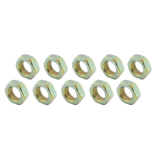 Allstar Performance 0.62-18 in. Left Hand Steel Jam Nuts, 10PK ALL18261-10 - main