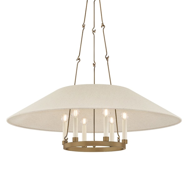 Troy Lighting Archive 6 Light Chandelier in Patina Brass Finish F1638-PBR - main