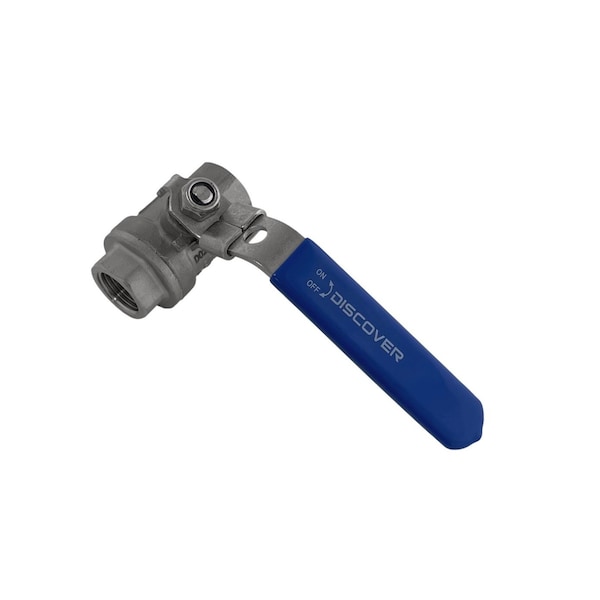 Discover 1/2 in. 316 Stainless Steel Ball Valve Full-Port 1000 PSI 100091 - main