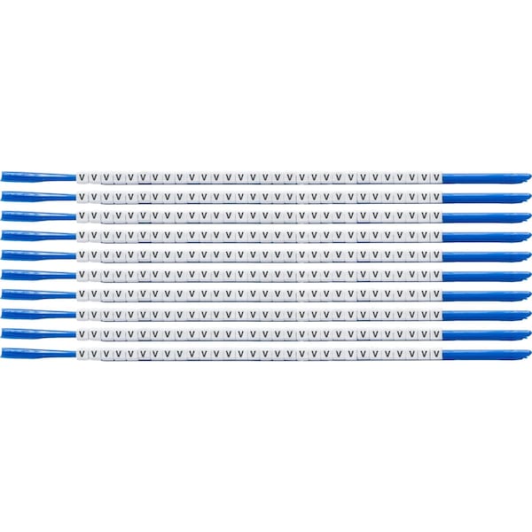 Brady ClipSleeve Wire Markers Size 07 Nylon 18 AWG - 18 AWG, V Pack of 300 Each, 300PK SCN07-V - main
