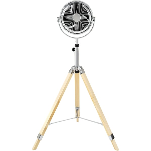 Simple Deluxe Tripod Pedestal Fan, 3 Speed Adjustment, Multiple Wide Angle Standing Fan, Suitable for Bedroom, Li HIFANSTANDRETRO10C - main