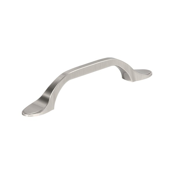 Amerock Ravino 3-3/4 inch (96mm) Center-to-Center Satin Nickel Cabinet Pull, 10PK 10VMP21936G10 - main