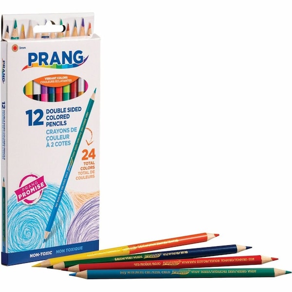 Prang Duo Colored Pencils, 24 Color Set, PK6 X22112 - main