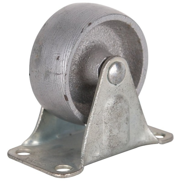 Prosource Rigid Caster, 2 in Dia Wheel, 7/8 in W Wheel, Steel Wheel, Gray, 120 lb, Steel Housing Material JC-S01 - main
