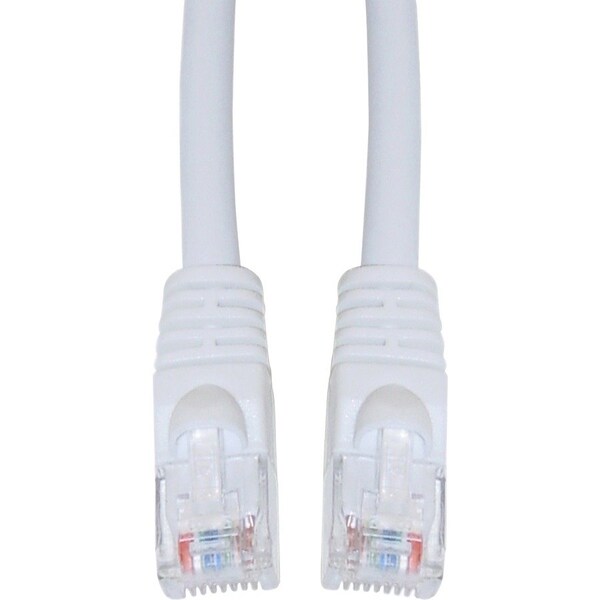 Cable Wholesale Cat6 White Copper Ethernet Patch Cable, Snagless/Molded Boot, POE Compliant, 25 foot 10X8-09125 - main