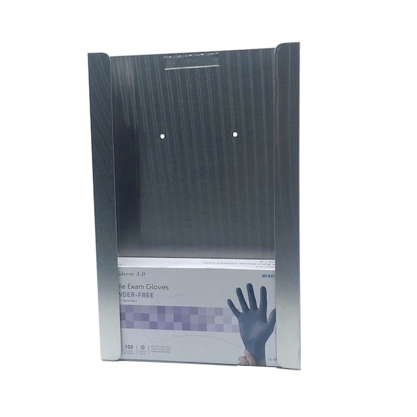 Omnimed Slimline Triple Stainless Steel Glove Box Holder (15in H x 9.63in W x 1.88in D) 305357 - main