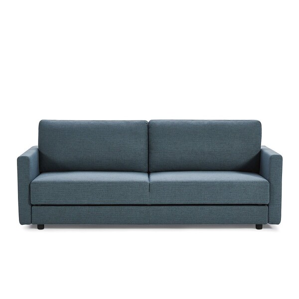 Homeroots 88" Blue Green Sleeper Sofa With Silver Legs 480913 - main
