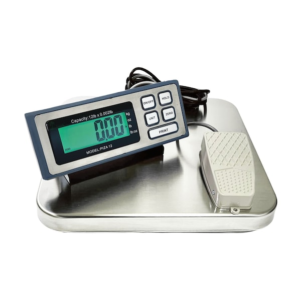 Tree Tree PIZA 12 LB Bench Food Scale, 12 LB X 0.002 LB, NSF Certified PIZA 12 - main